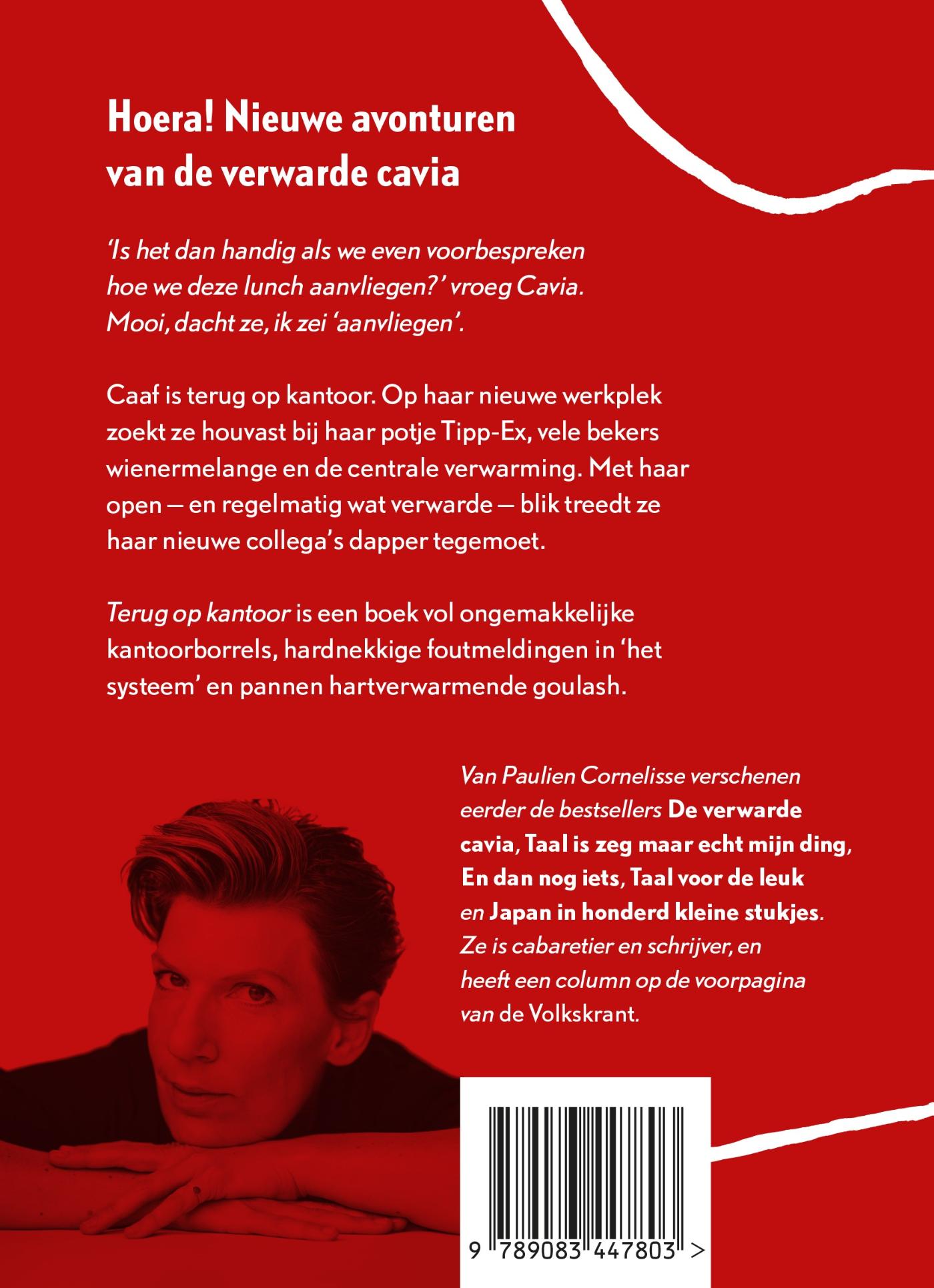 Achterkant van De verwarde cavia - Terug op kantoor