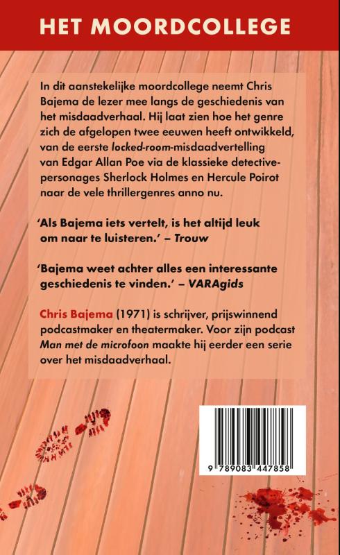 Achterkant van Het moordcollege