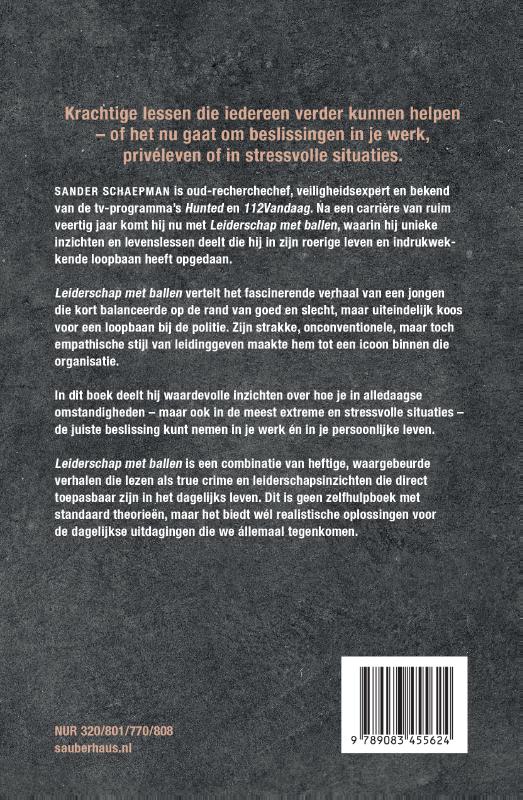 Achterkant van Leiderschap met ballen