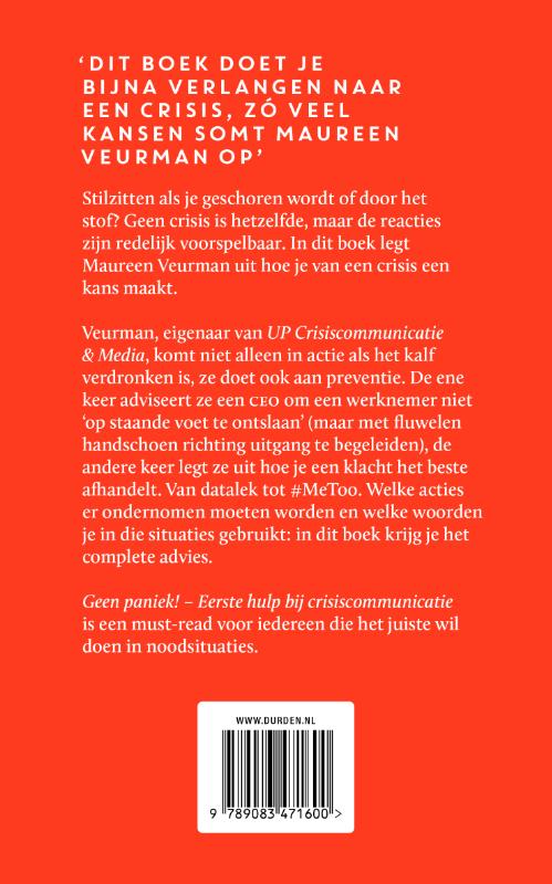 Achterkant van Geen paniek!