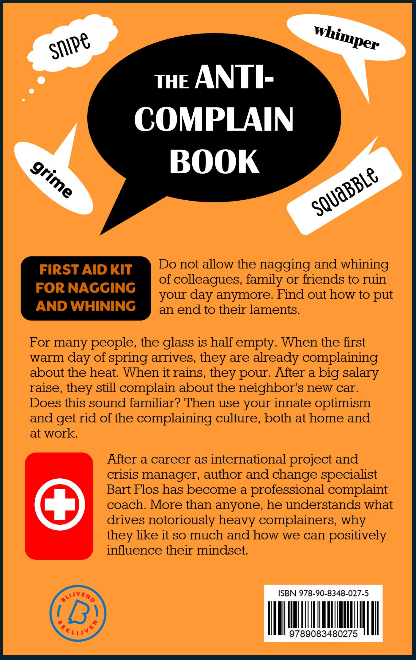 Achterkant van The Anti-Complain Book