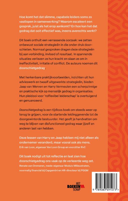 Achterkant van Doorschietgedrag
