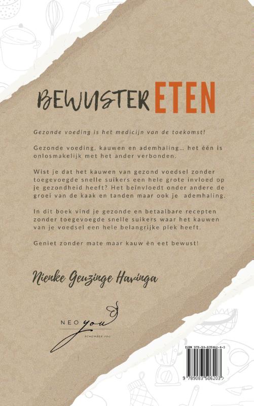 Achterkant van Bewuster eten