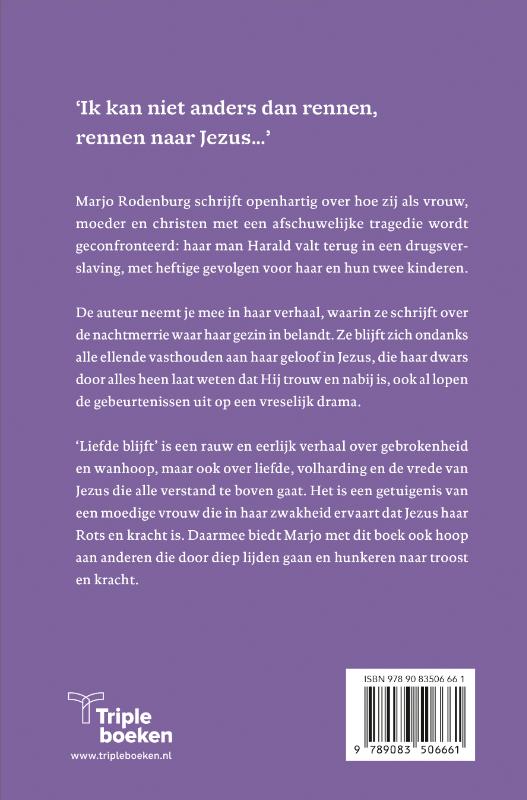 Achterkant van Liefde blijft