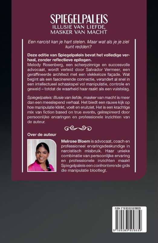 Achterkant van Spiegelpaleis: Illusie van Liefde, Masker van Macht