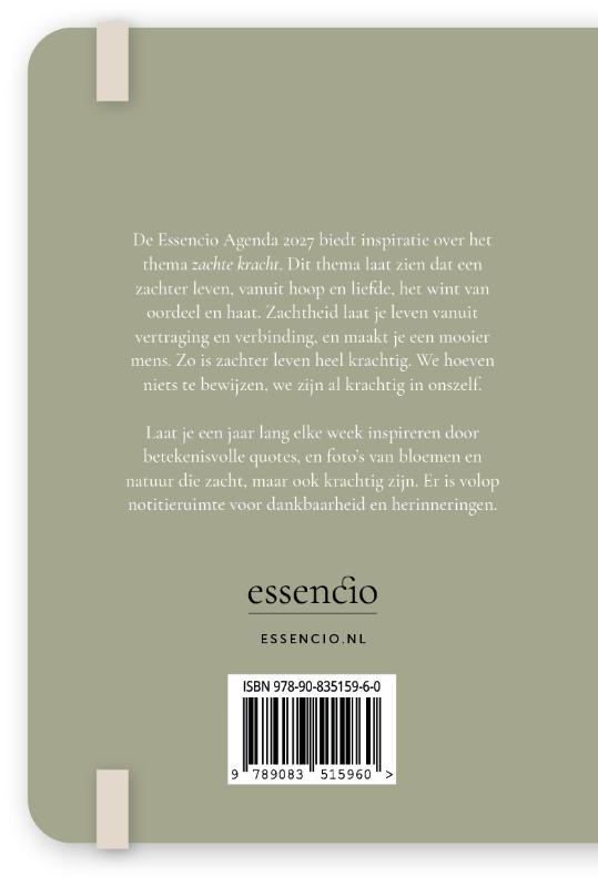 Achterkant van Essencio Agenda 2027 A6