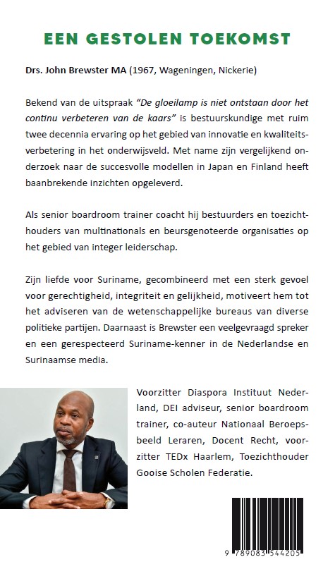 Achterkant van Een gestolen toekomst