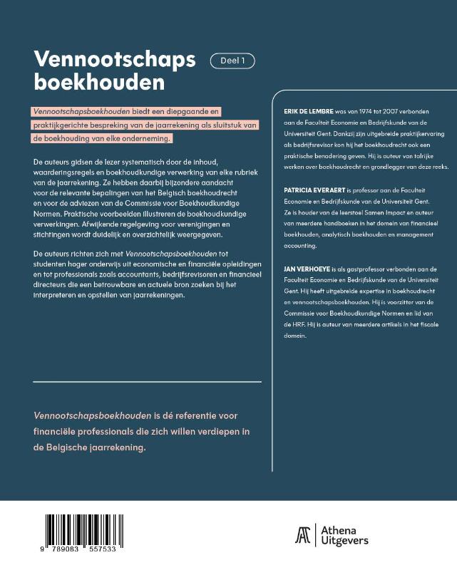 Achterkant van Vennootschapsboekhouden