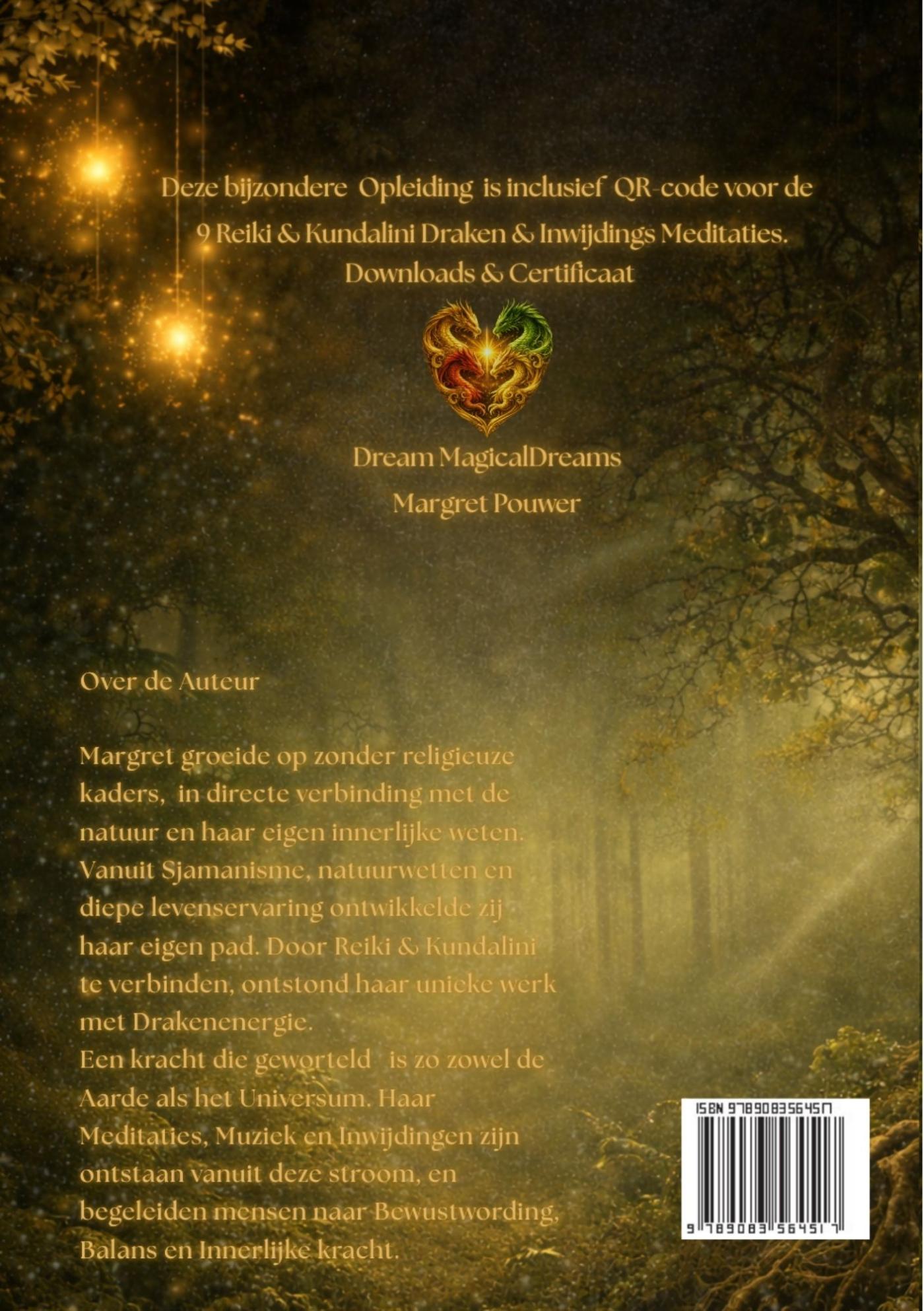 Achterkant van Reiki & Kundalini Master & Teacher Zelfstudieboek