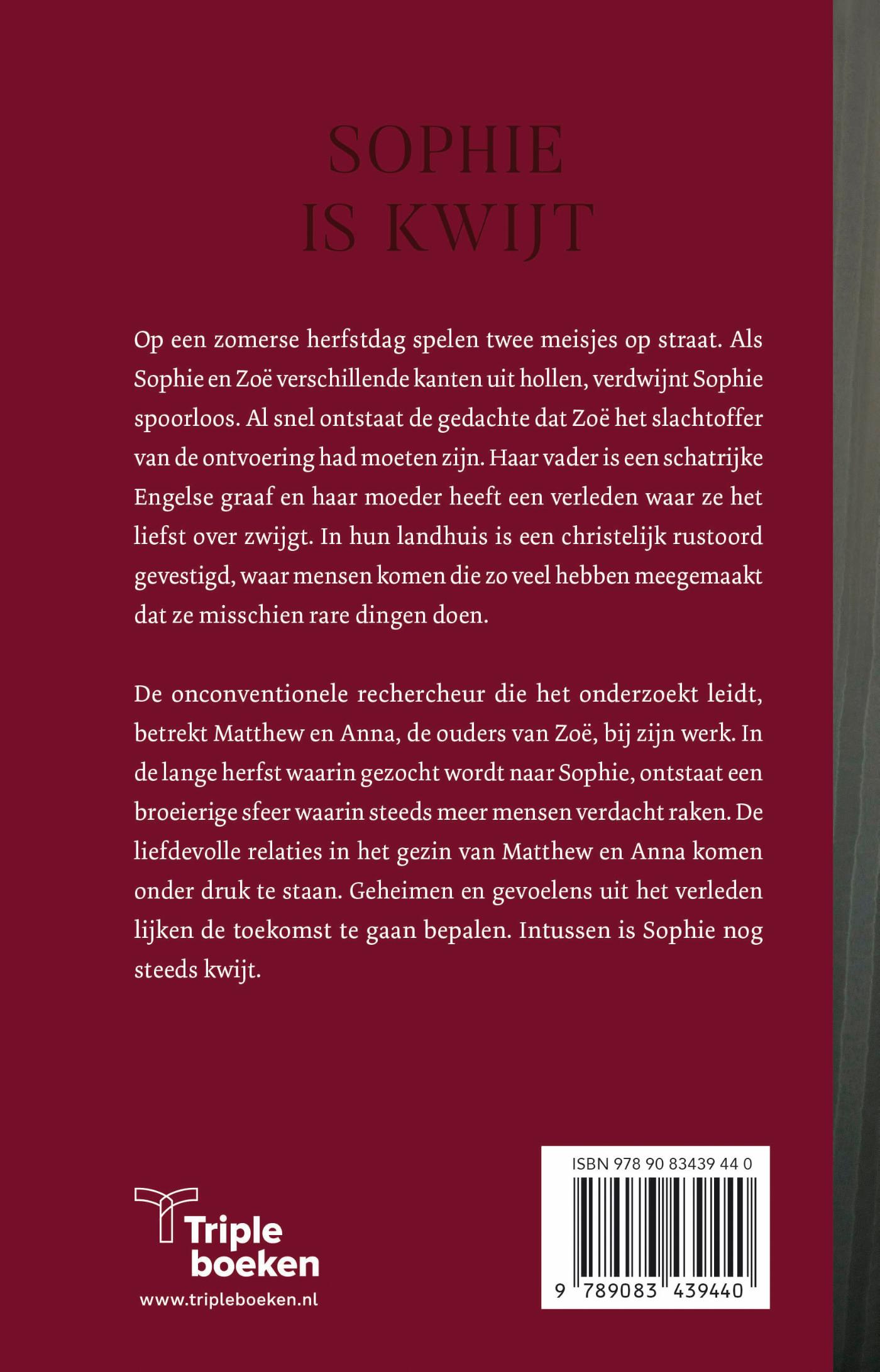 Achterkant van Sophie is kwijt