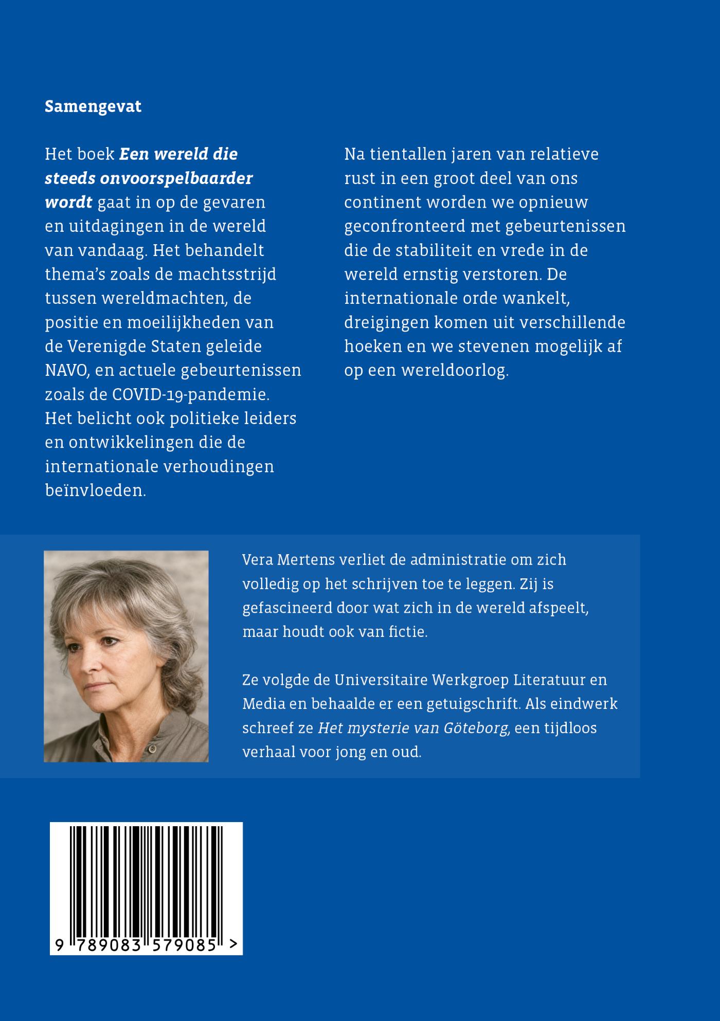 Achterkant van Een wereld die steeds onvoorspelbaarder wordt