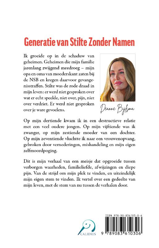 Achterkant van Generatie van stilte zonder namen