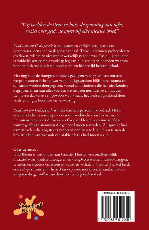 Achterkant van Kind van een Gedupeerde