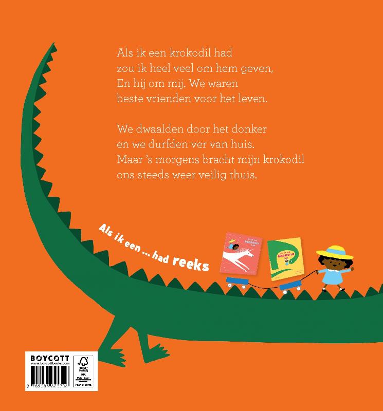 Achterkant van Als ik een krokodil had