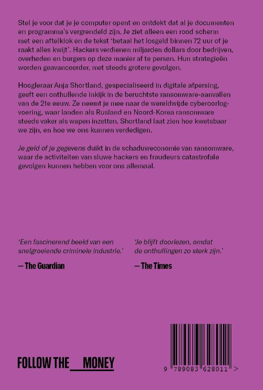 Achterkant van Je geld of je gegevens