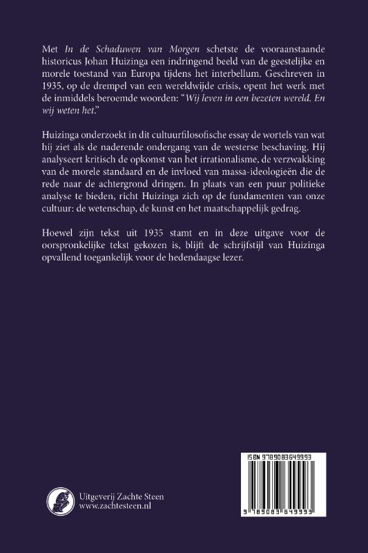Achterkant van In de schaduwen van morgen