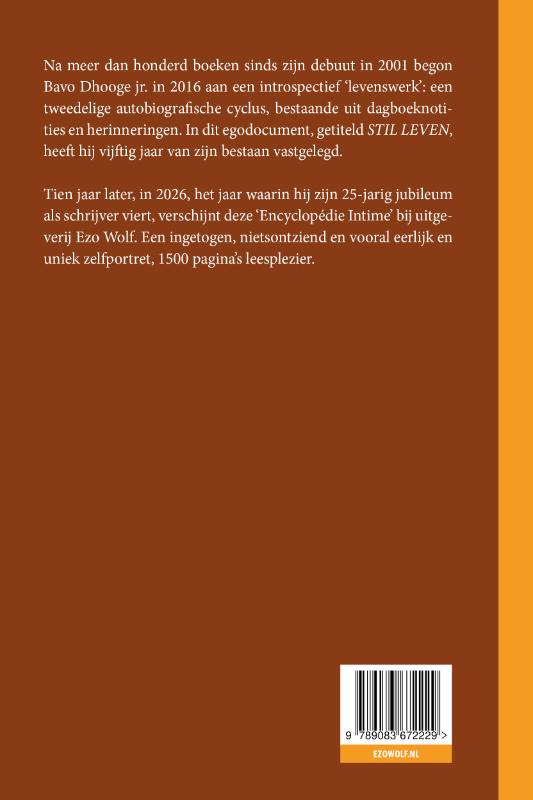 Achterkant van Stil leven Vol I