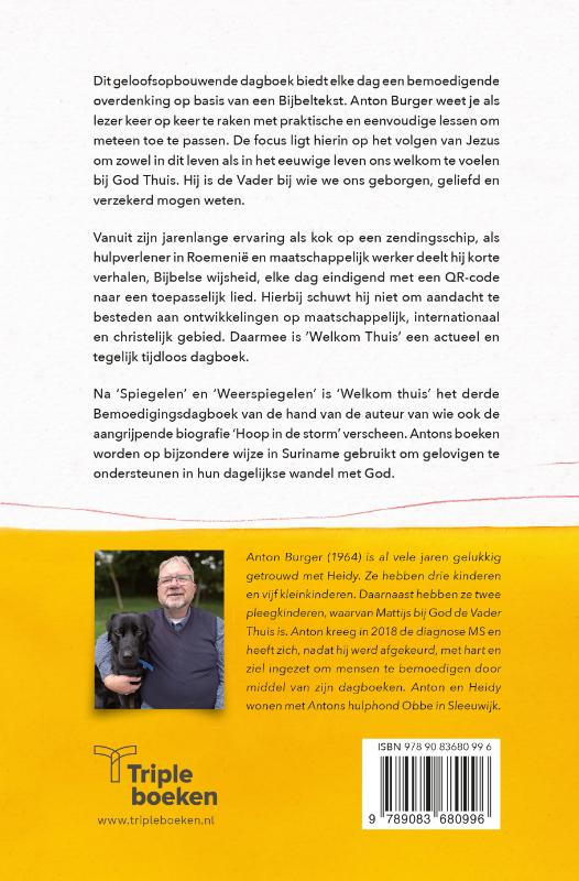 Achterkant van Welkom thuis