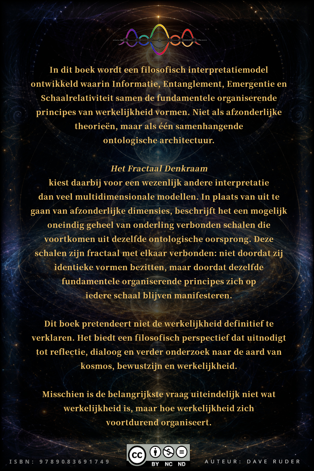 Achterkant van De Ontologische Architectuur van het Fractaal Denkraam