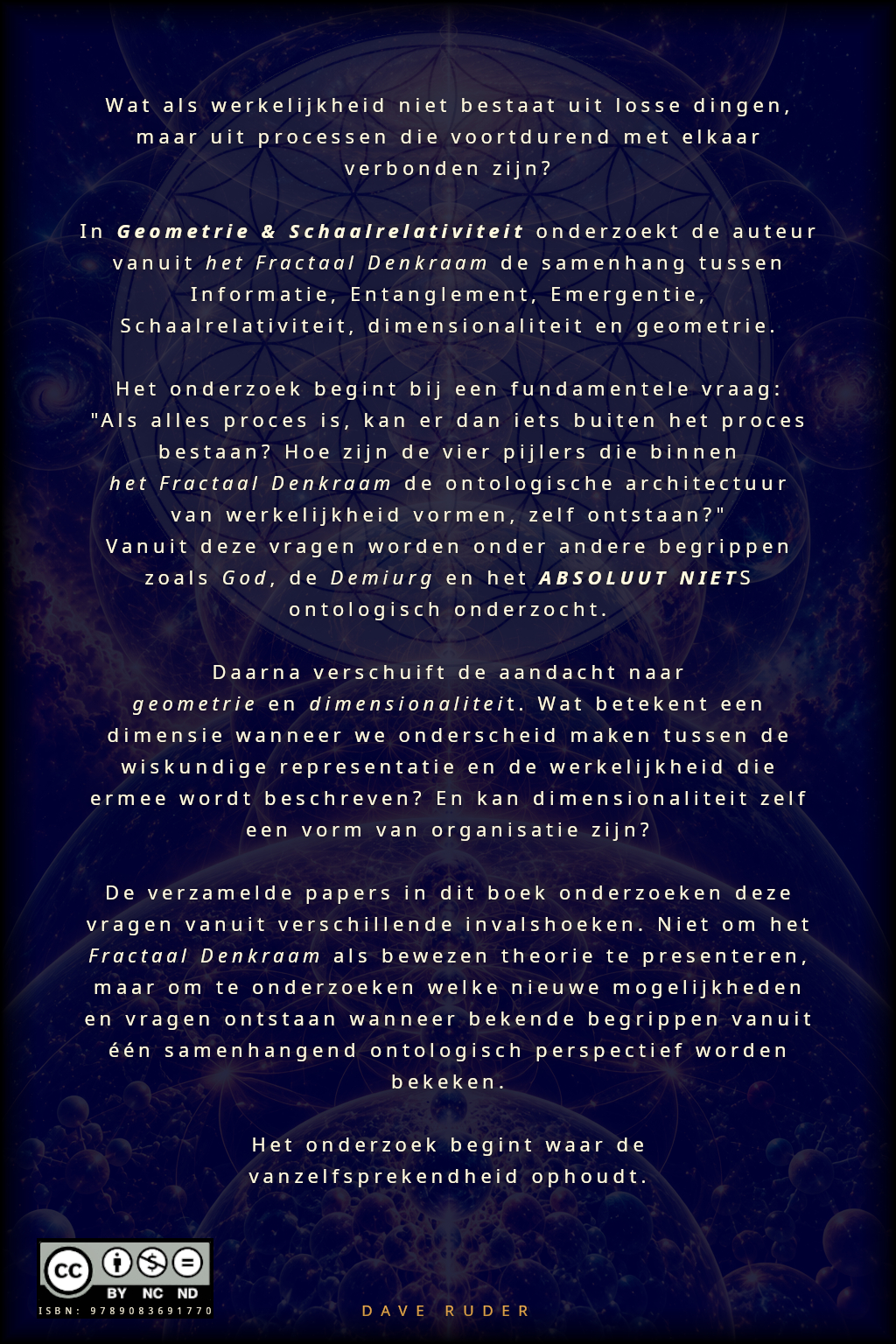 Achterkant van Geometrie & Schaalrelativiteit