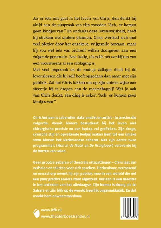 Achterkant van Ach, er komen geen kindjes van