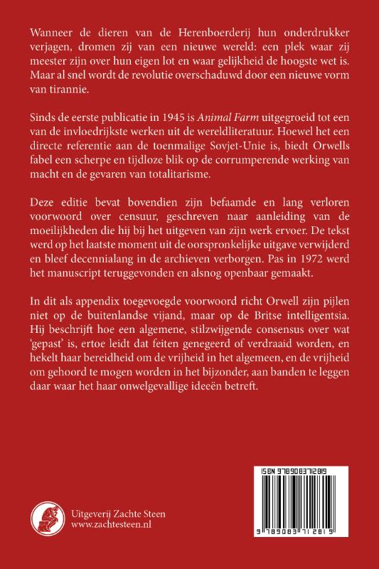 Achterkant van Dierenboerderij