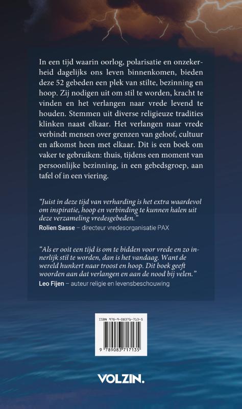 Achterkant van In tijden van storm en stilte