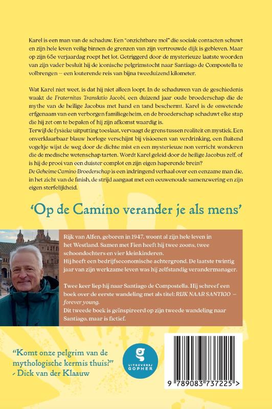 Achterkant van De Geheime Camino Broederschap