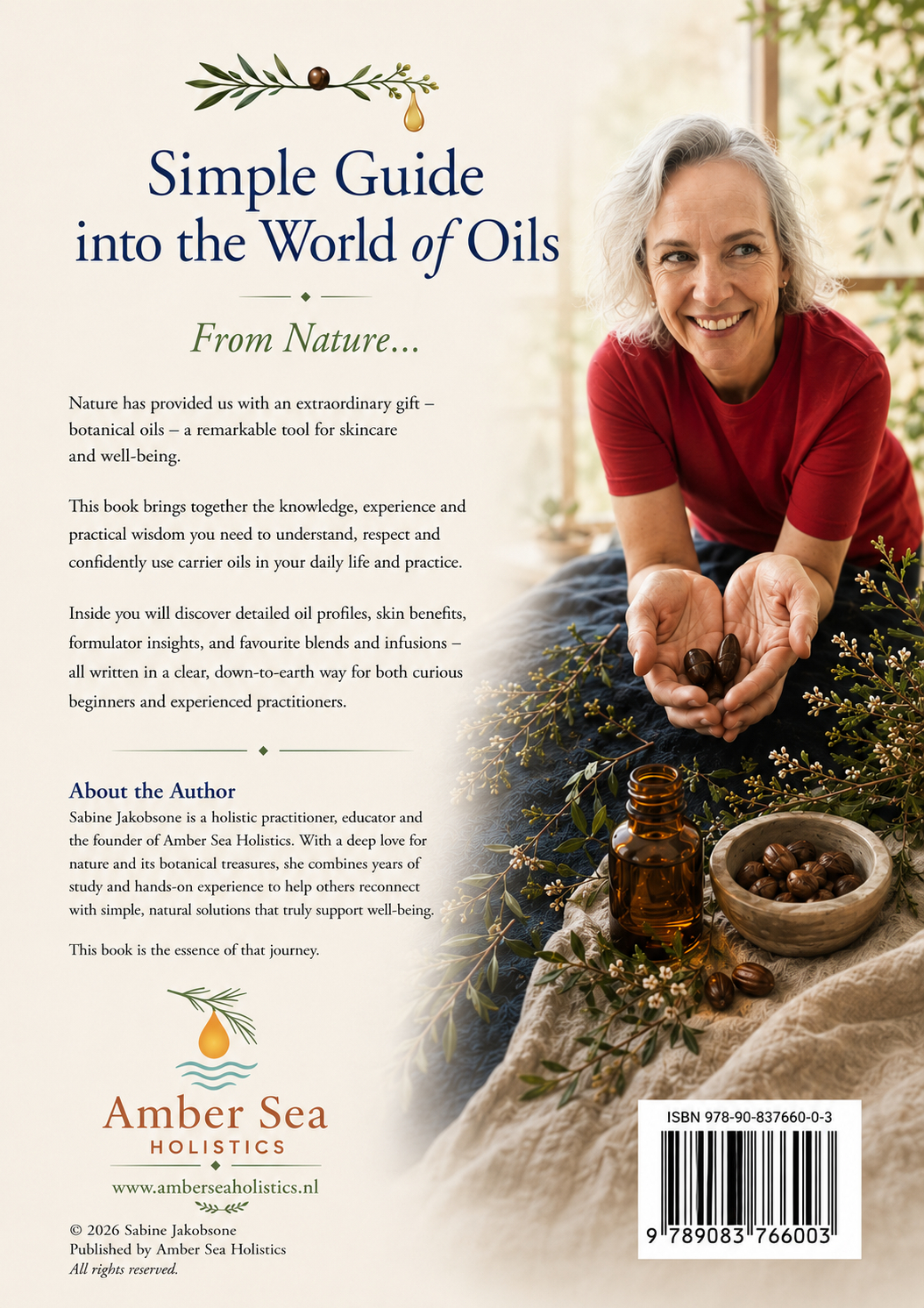 Achterkant van Simple Guide into the World of Oils