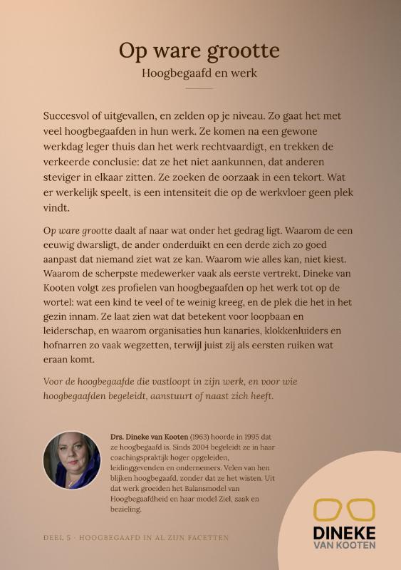 Achterkant van Op ware grootte