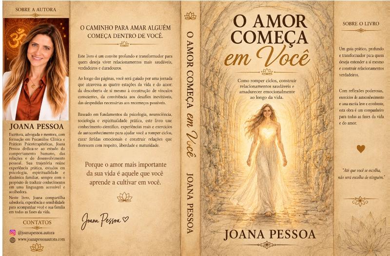 Achterkant van O AMOR COMEÇA EM VOCÊ