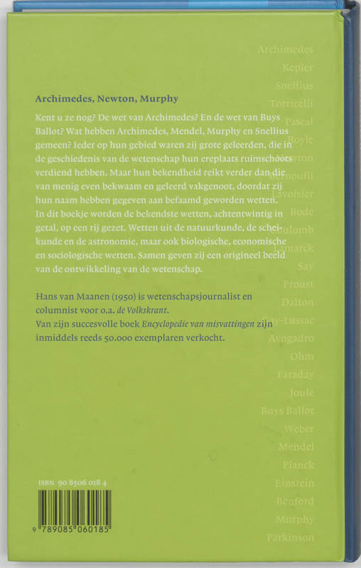 Achterkant van Archimedes, Newton, Murphy