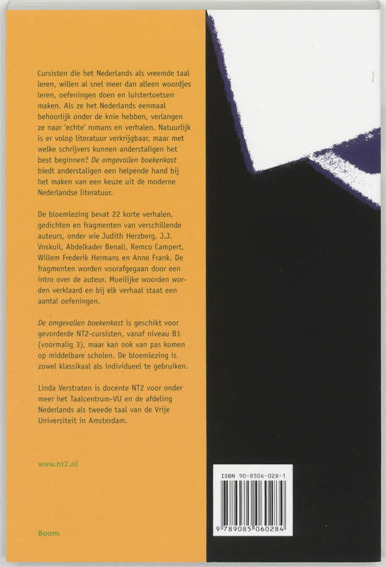 Achterkant van De omgevallen boekenkast