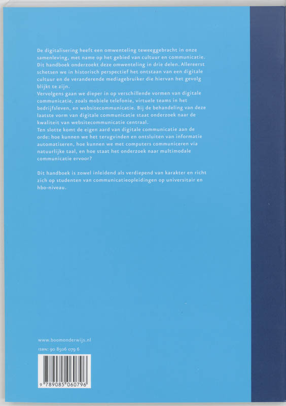 Achterkant van Digitale communicatie