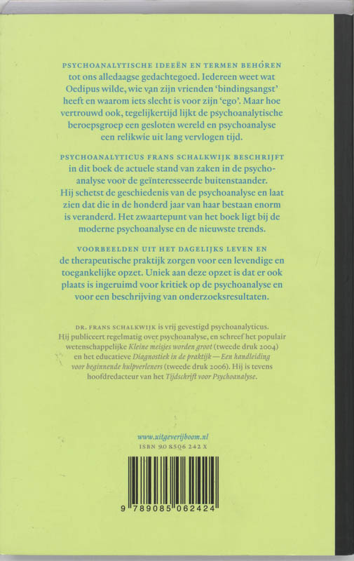 Achterkant van Dit is psychoanalyse