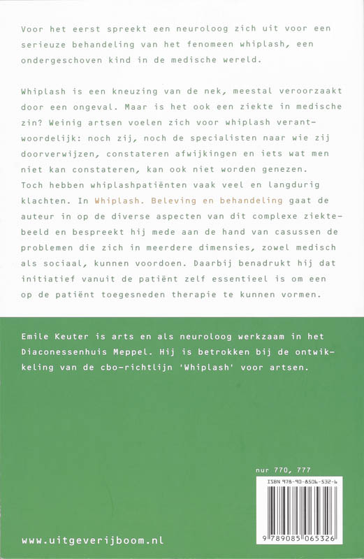 Achterkant van Whiplash