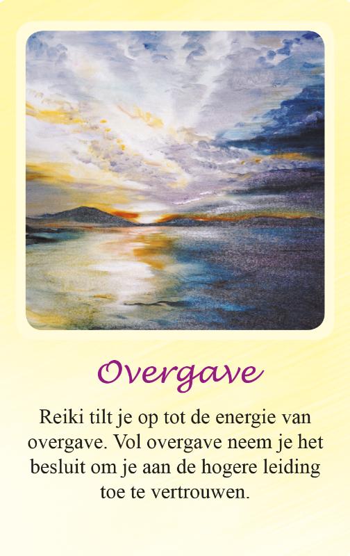 Achterkant van Reiki-boodschap set