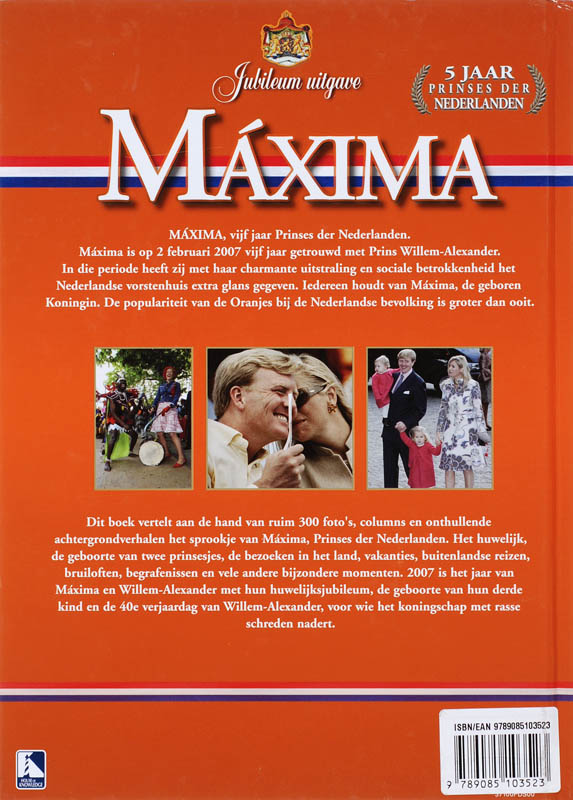 Achterkant van Maxima