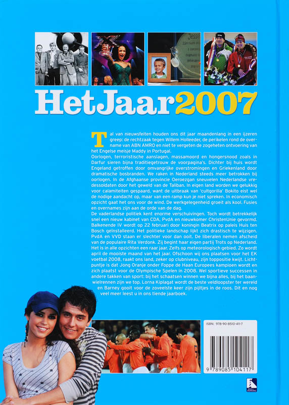 Achterkant van Het Jaar 2007