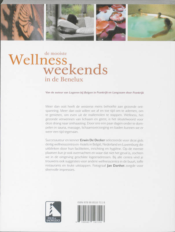 Achterkant van De mooiste Wellnessweekends in de Benelux