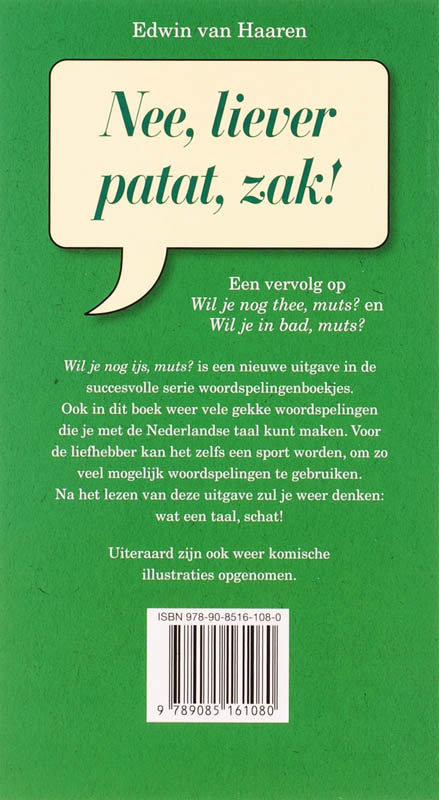 Achterkant van Wil je nog ijs, muts?