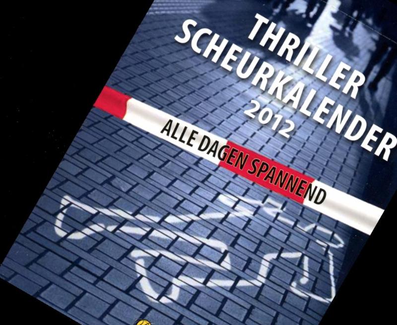 Achterkant van Thrillerkalender
