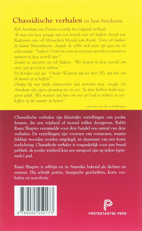 Achterkant van Chassidische verhalen