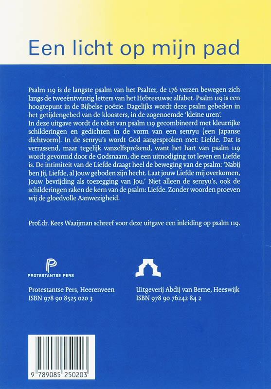 Achterkant van Een licht op mijn pad