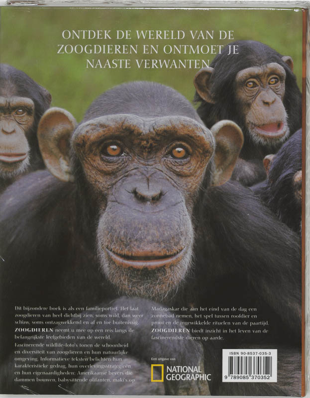 Achterkant van Zoogdieren Soorten en leefgebieden