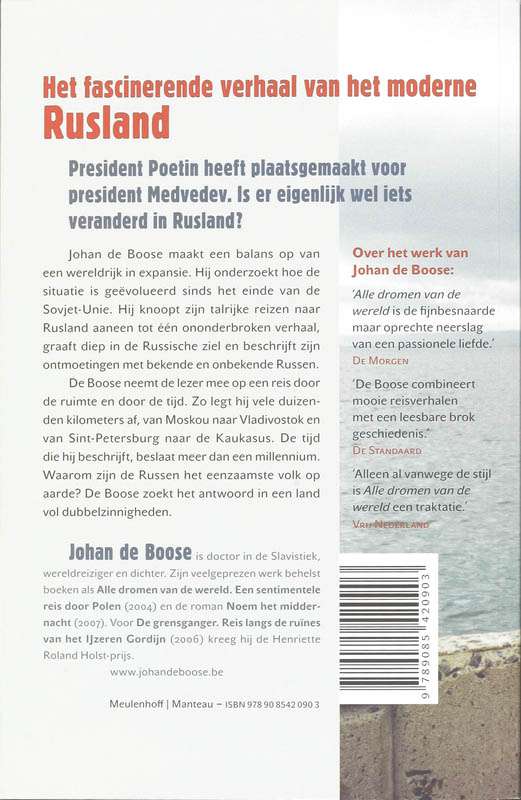 Achterkant van Het geluk van Rusland