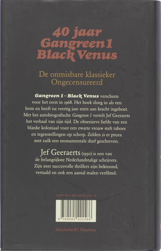 Achterkant van 1 Black Venus