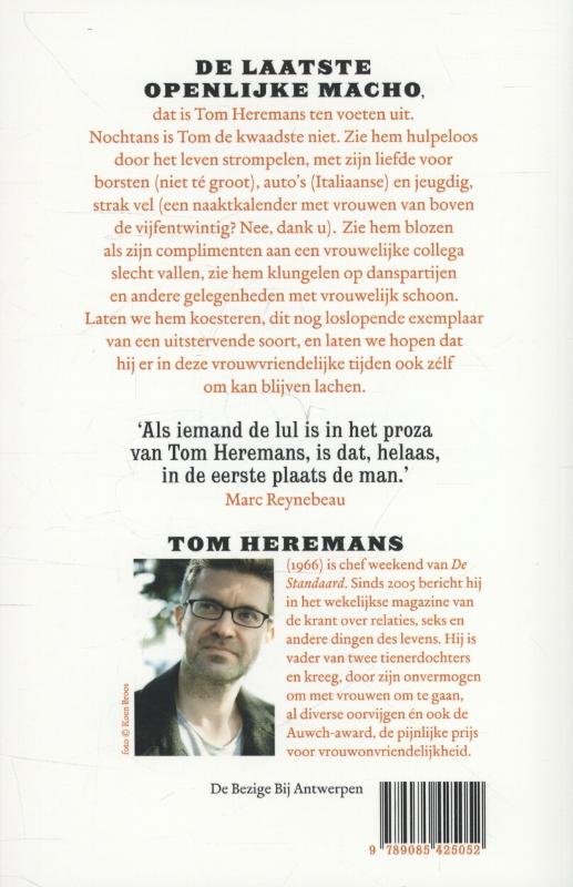 Achterkant van De belevenissen van een macho