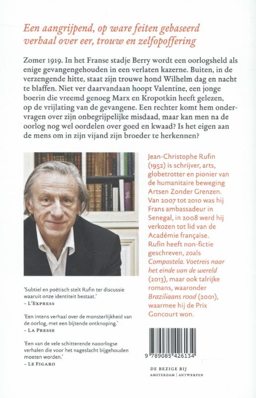 Achterkant van De rode halsband