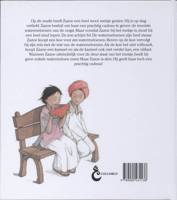 Achterkant van Zazoe is verliefd